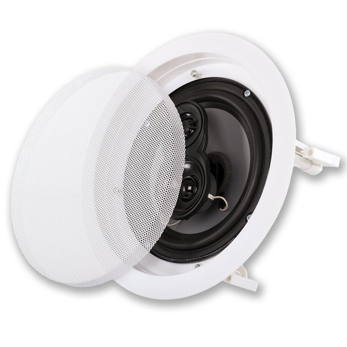 Acoustic Audio CS-ic63 In Ceiling 3-Way Speaker (White)