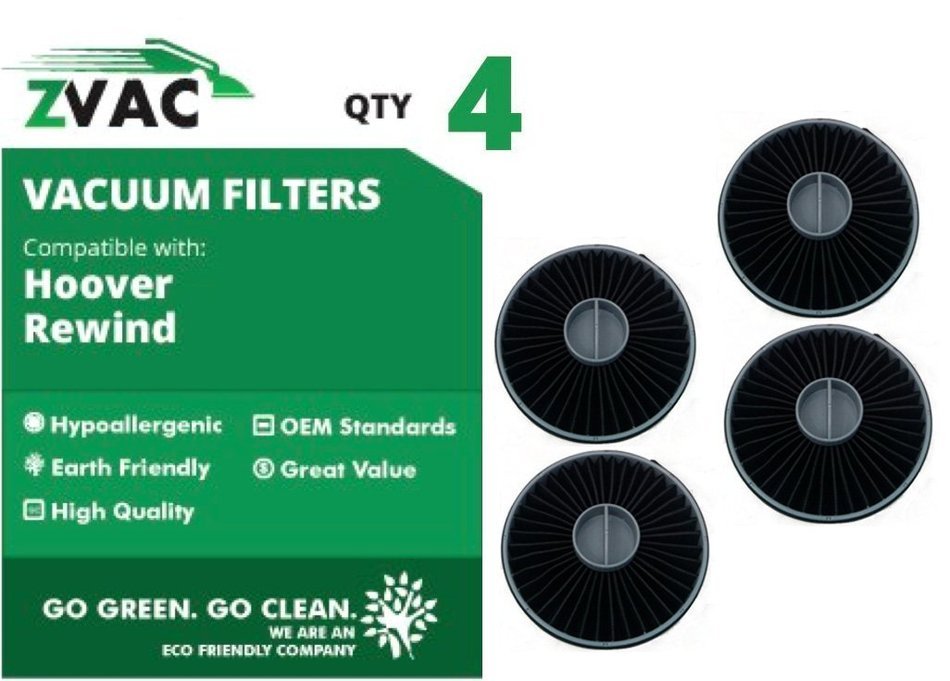 2 Hoover Elite Rewind Bagless Upright Exhaust Filter Assembly 59157014 Fits U5509-900, U5511-900, U5507-900, U5512... N4