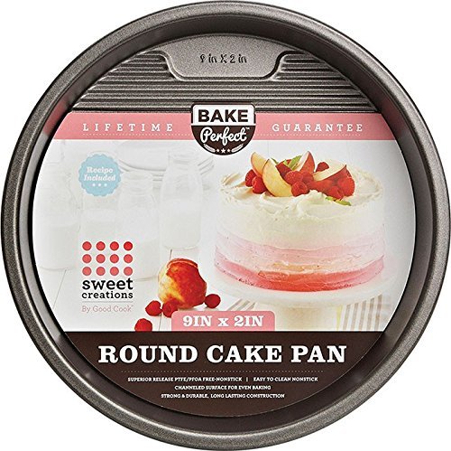 Sweet Creations Bake Perfect Round Cake Pan, 9", Silver