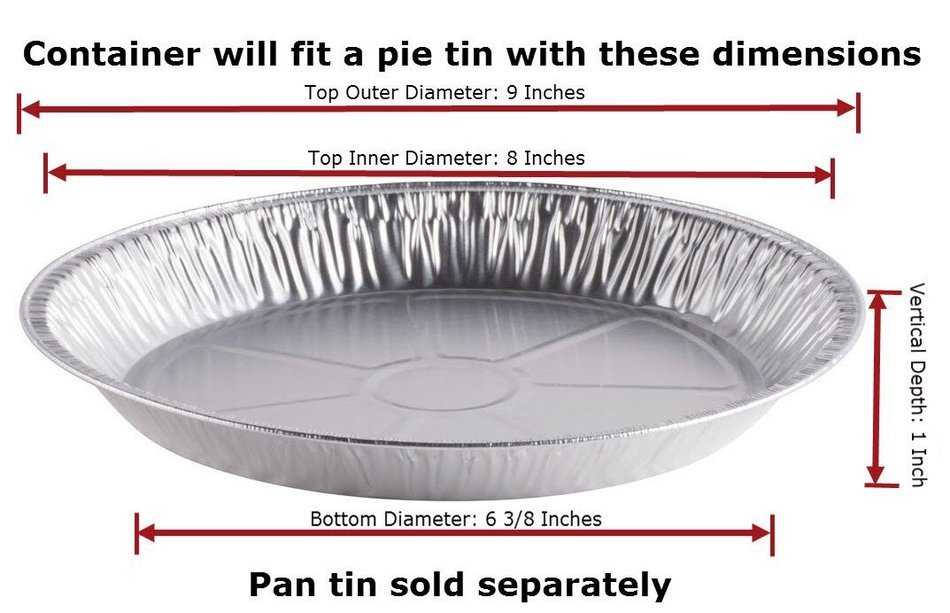 Katgely 10 Inch Deep Aluminum Pie Pan (Pack of 20)
