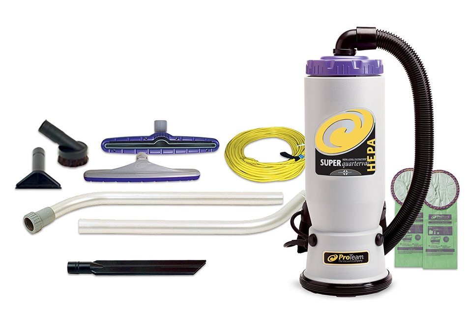 ProTeam Backpack Vacuums Super QuarterVac HEPA Commercial Backpack Vacuum Cleaner with Versatile Tool Kit & Telescoping... N11