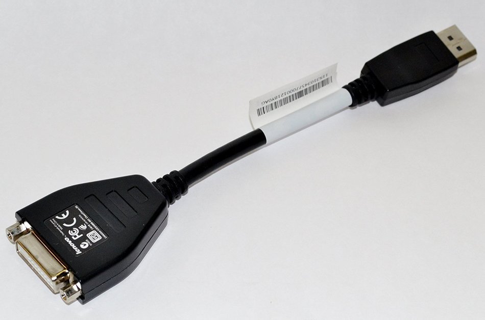 Lenovo DisplayPort DVI-D Cable, 43N9160 N2
