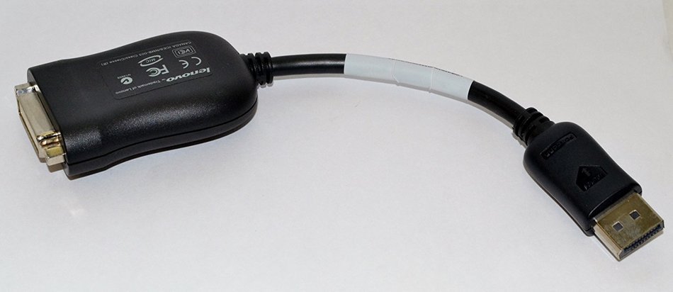 Lenovo DisplayPort DVI-D Cable, 43N9160 N3