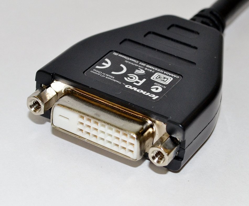 Lenovo DisplayPort DVI-D Cable, 43N9160 N4