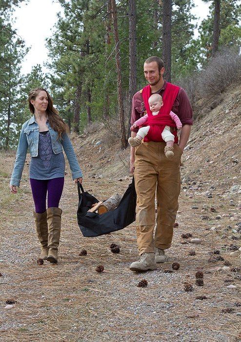 Firewood Carrier with Shoulder Strap Designed for Easier Loading of Large Loads with Less Debris on You and Your... N7