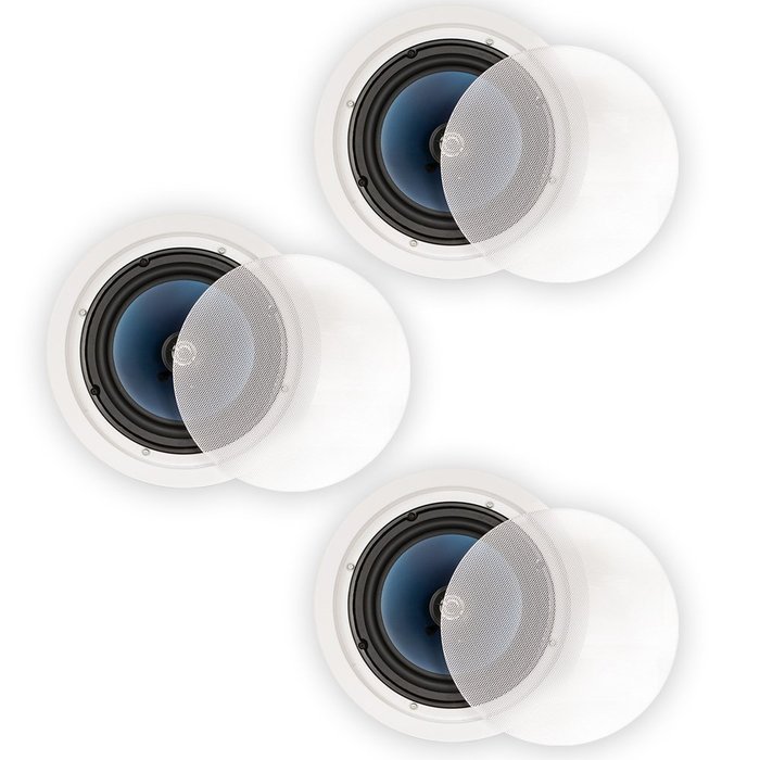 Blue Octave LC82 In Ceiling 8" Speakers Home Theater Surround Sound 2-Way 3 Speaker Set