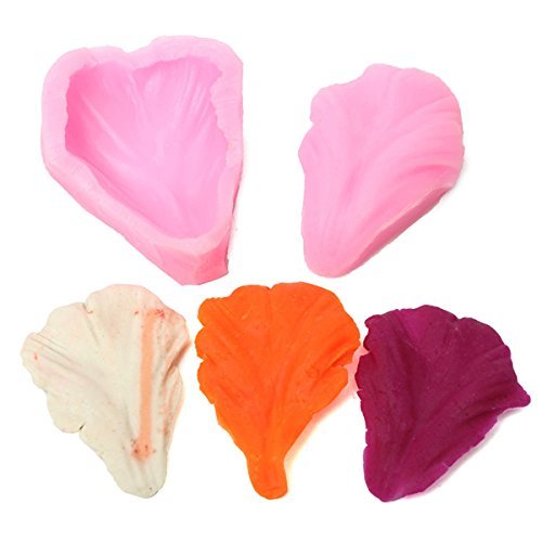 3D Flower Petal Leaf Silicone Fondant Mould Cake Decorating Chocolate Baking Mold shopping N5