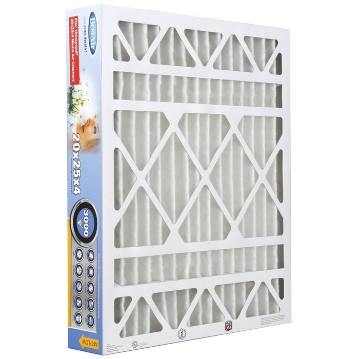 BestAir HW2025-13R Honeywell Pleated Filter, 20 by 25 by 4" N5
