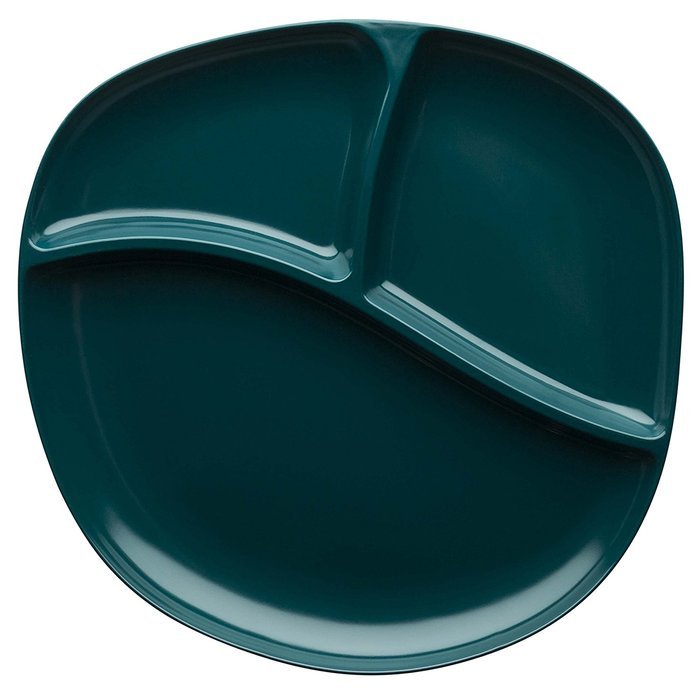 Zak! Designs Moso Divided Plate, 100% Natural Materials and BPA-free, 10.5", Rye, Set of 6 N4