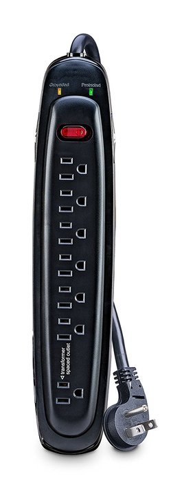 V7 SA0706B-8N6 Home/Office Surge Protector (7 Outlets, EMI-/RFI-Filter, Low profile wall plug, keyhole mounting... N11
