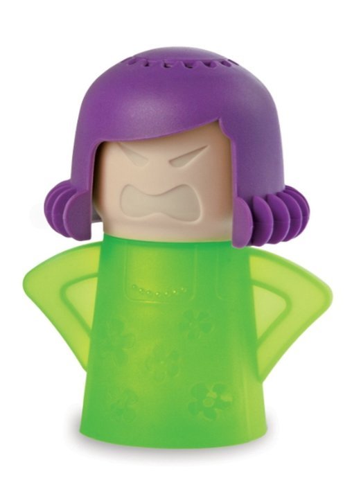 WaLaiKa@ Angry mum image microwave cleaner Microwave oven Steam cleaner container MaMa's best helper(Purple) N7