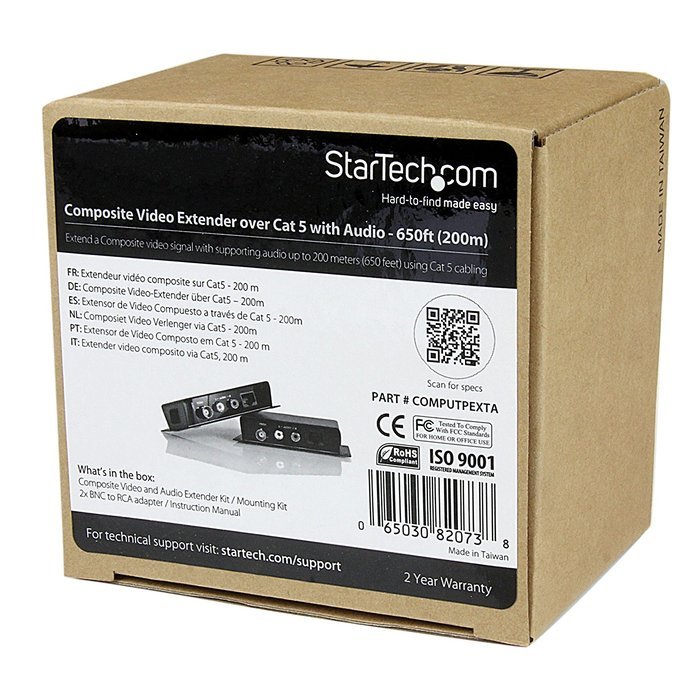 StarTech.com COMPUTPEXTA Composite Video Extender over Cat 5 with Audio N6