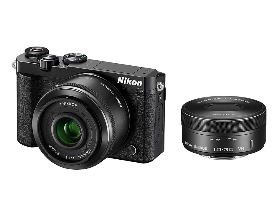 Nikon mirrorless single-lens Nikon1 J5 double lens kit black J5WLKBK [International Version, No Warranty] N5