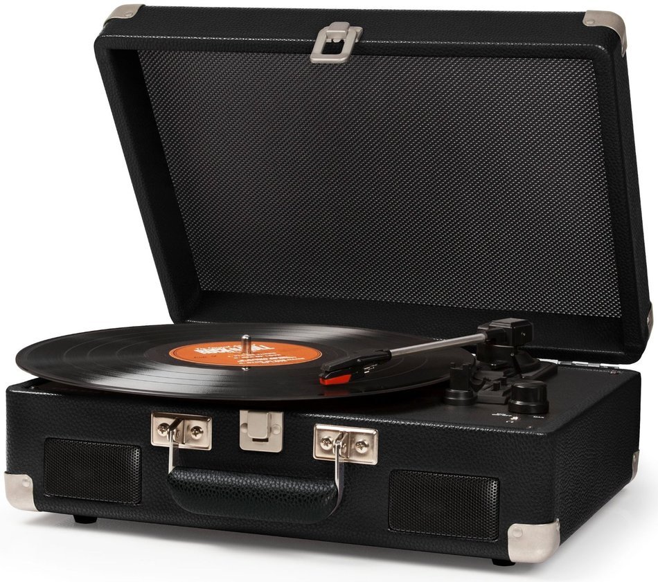 Crosley CR8005C-NV Cruiser II Portable Battery Powered 3-Speed Turntable, Navy N14
