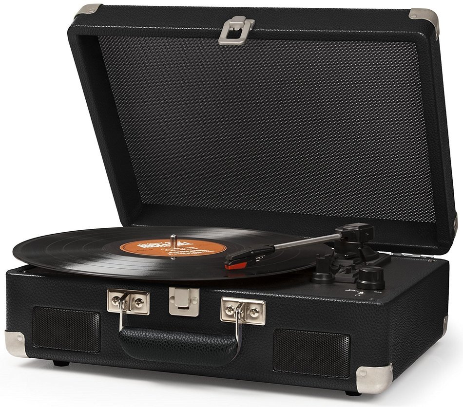 Crosley CR8005C-NV Cruiser II Portable Battery Powered 3-Speed Turntable, Navy N15