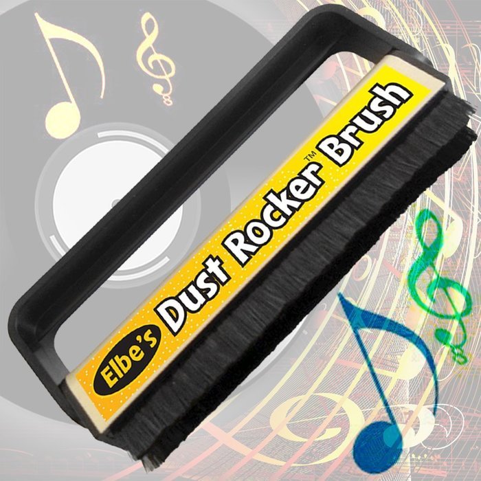 Elbe&rsquo;s LP Carbon Fiber Vinyl Record Cleaner Anti-Static Reusable Brush- Easy to Use- For New or Rare Album Collections... N5