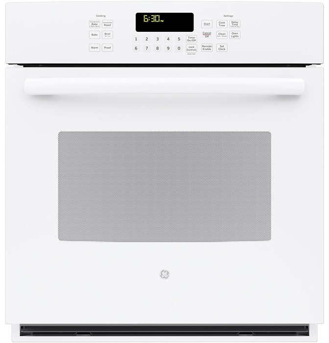 GE PK7000DFWW Profile 27" White Electric Single Wall Oven - Convection