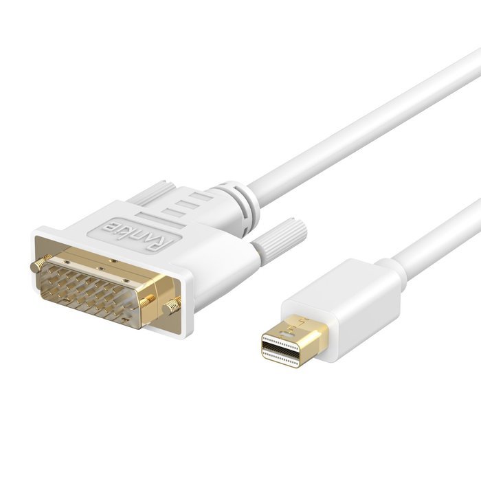 Mini DP to DVI, Rankie 6FT Gold Plated Mini DisplayPort (Thunderbolt Port Compatible) to DVI Cable - R1103 N8