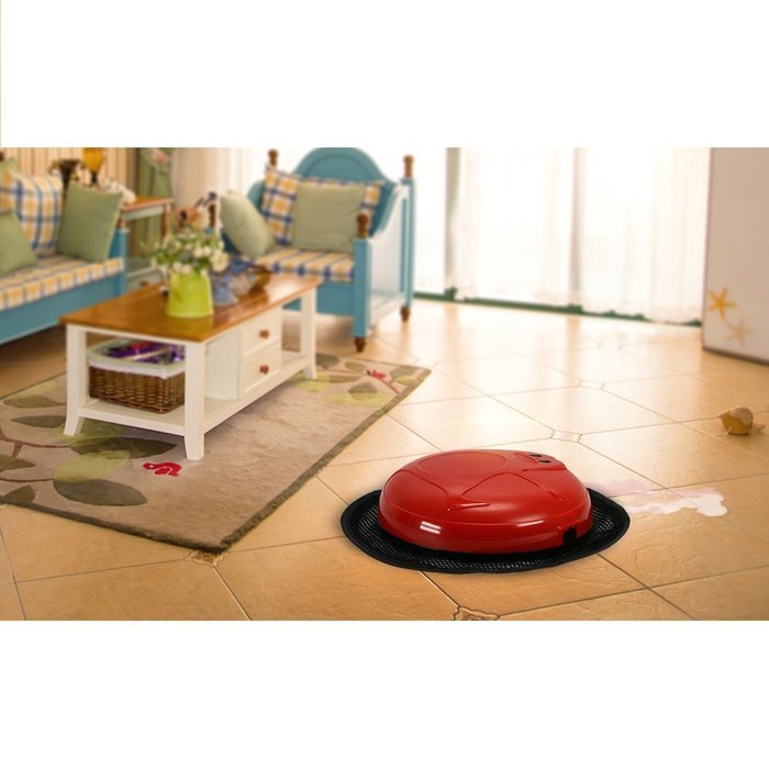 Floor Mopping Robot Pet Hair Robotic Cleaner with Replacement Cleaning Mop Cloth (Blue) N15