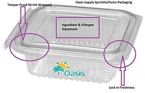 Oasis Supply Pastel Stars Sprinkle Quins, 8-Ounce