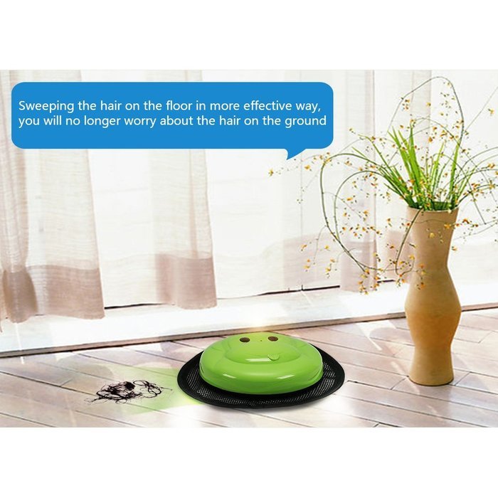 Floor Mopping Robot Pet Hair Robotic Cleaner with Replacement Cleaning Mop Cloth (Blue) N18