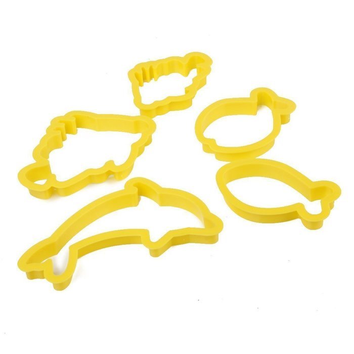Cookie Cutters - SODIAL(R)5pcs Sea Animal Pattern Fondant Cookie Cutters Different Size Random Color