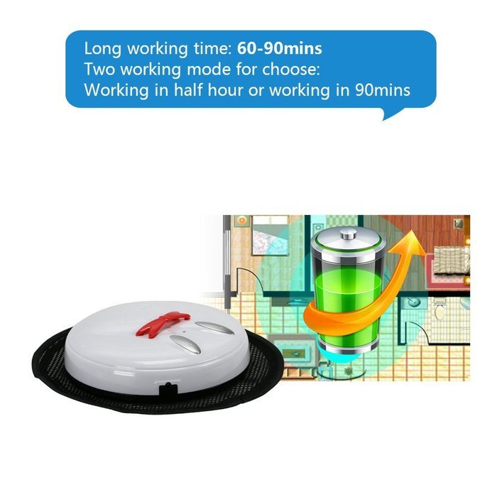 Floor Mopping Robot Pet Hair Robotic Cleaner with Replacement Cleaning Mop Cloth (Blue) N21
