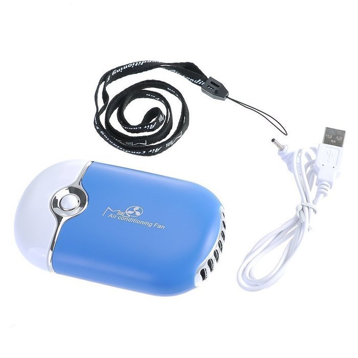 Happy-top Mini Personal Fan Portable USB Rechargeable Fan Bladeless Handheld Air Conditioning Fan Refrigeration... N3