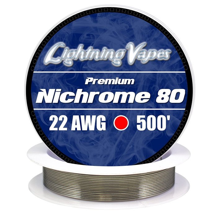 Genuine Lightning Vapes 22 AWG Nichrome 80 Wire 100' N6