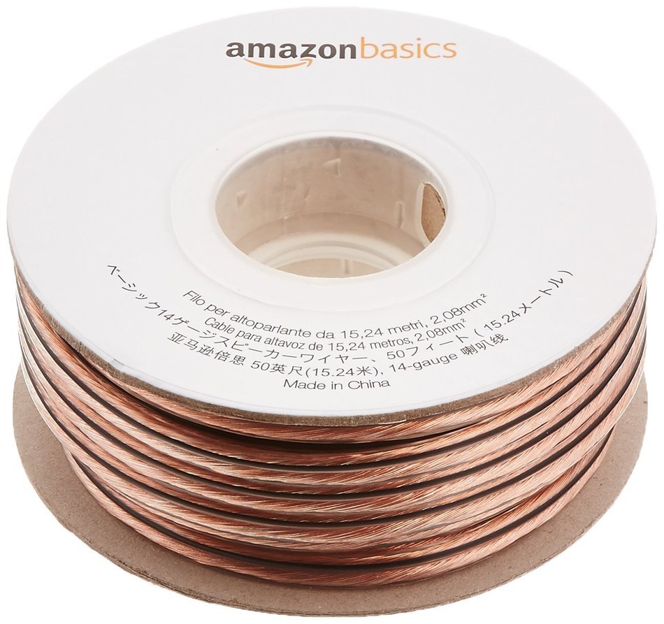 AmazonBasics 14-Gauge Speaker Wire - 100 Feet N2