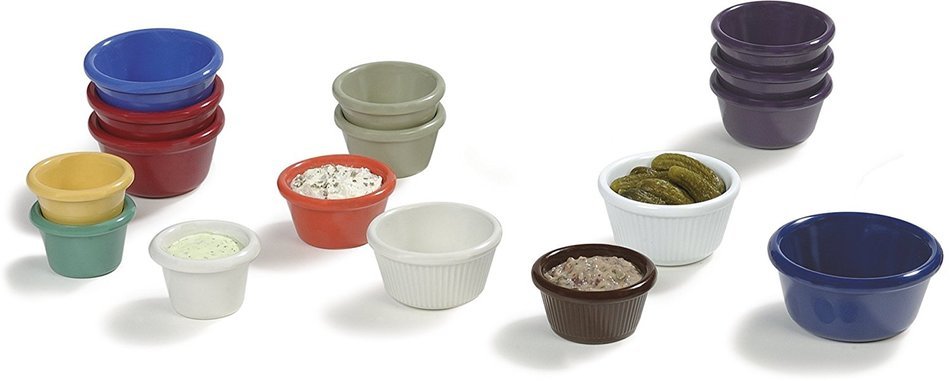 Carlisle S27542 Melamine Smooth Ramekin, 1.5 oz Capacity, 1.53" Height, Bone (Case of 48) N2
