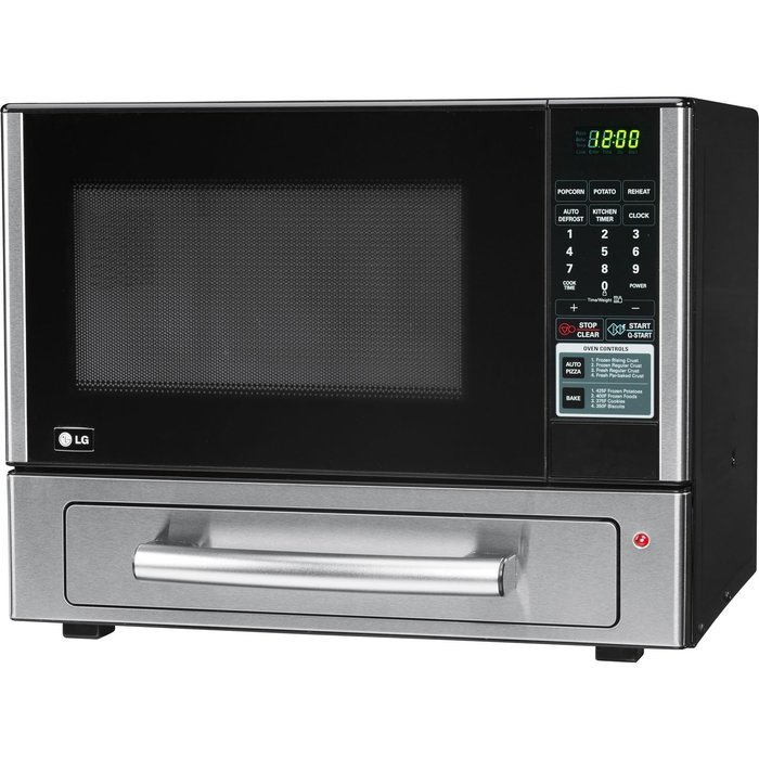 LG LCSP1110ST 1.1 Cu Ft Counter Top Combo Microwave and Baking Oven, Stainless Steel N2