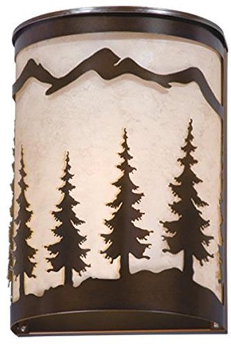 Vaxcel W0047 Yosemite Wall Sconce, 8, Burnished Bronze Finish by Vaxcel