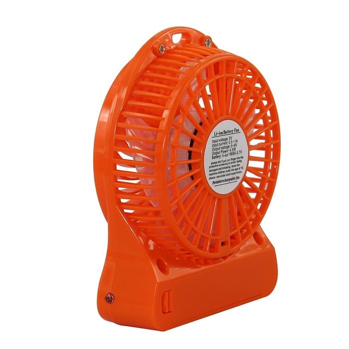 Innobay&reg; Mini Handy Portable Rechargeable Fan Operated by Built-in Lithium Battery, 7 blades, 4 Speeds of Air... N58