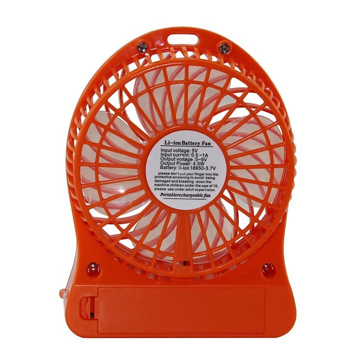 Innobay&reg; Mini Handy Portable Rechargeable Fan Operated by Built-in Lithium Battery, 7 blades, 4 Speeds of Air... N59