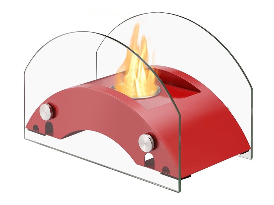 Ignis Portable Tabletop Ventless Bio Ethanol Fireplace - Harbor (White) N11