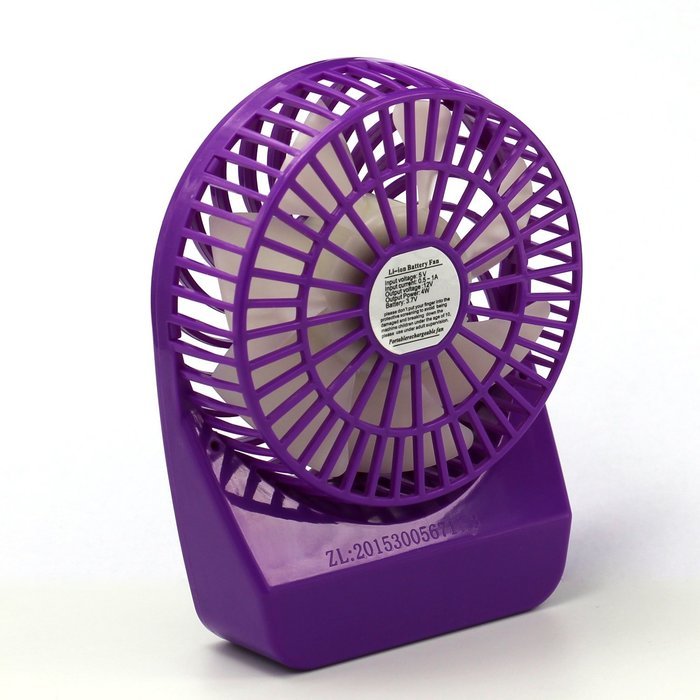 Innobay&reg; Mini Handy Portable Rechargeable Fan Operated by Built-in Lithium Battery, 7 blades, 4 Speeds of Air... N61