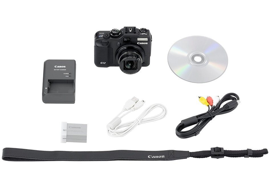 Canon Digital Camera PowerShot G12 PSG12 10MP 5x Optical Zoom Wide angle28mm 2.8-inch Vari-angle Display - International... N2