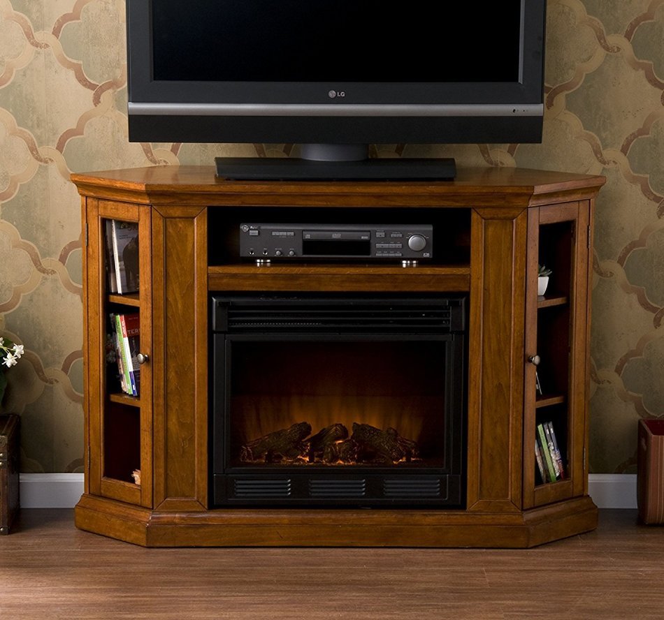 Holly & Martin Ponoma Convertible Media Electric Fireplace, BRN MAHOGANY N4