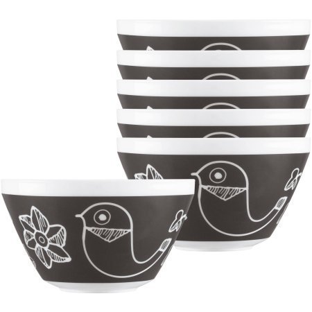 Pyrex Vintage Charm 6-Piece Opal Glass Mixing Bowl Set N2
