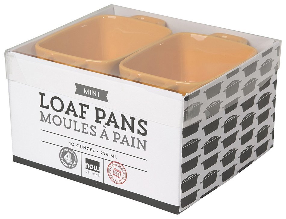 Now Designs Mini-Loaf Pans, Aegean Blue, Set of 4 N7