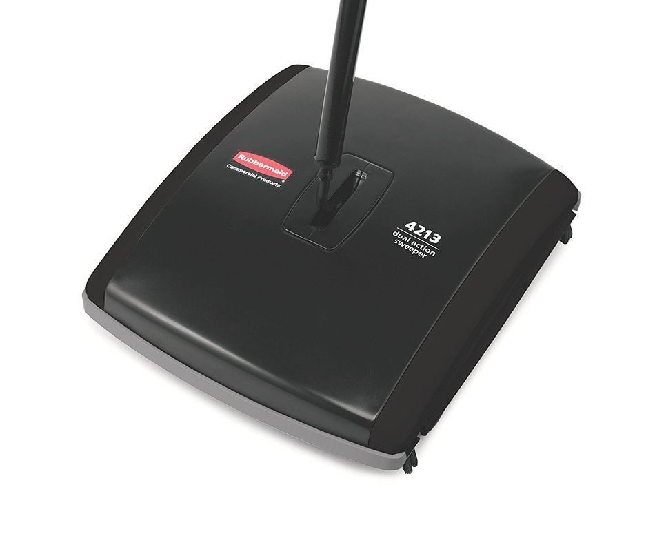 Rubbermaid Commercial Executive Series Galvanized Steel Floor and Carpet Sweeper N9