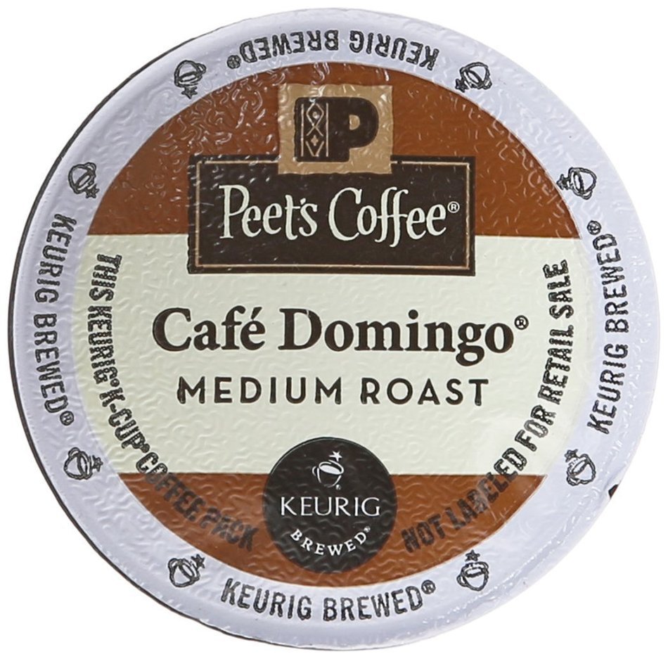 Peet's Coffee Cafe Domingo Medium Roast Single Cup Coffee for Keurig K-Cup Brewers 40 count N2