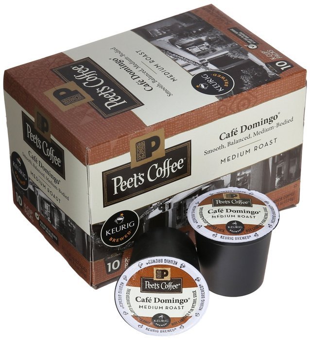 Peet's Coffee Cafe Domingo Medium Roast Single Cup Coffee for Keurig K-Cup Brewers 40 count N3