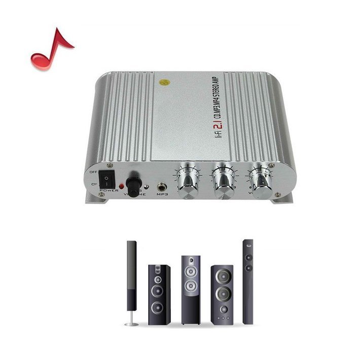 200W 12V Mini Hi-Fi Amplifier Booster Radio MP3 Stereo for Car Motorcycle