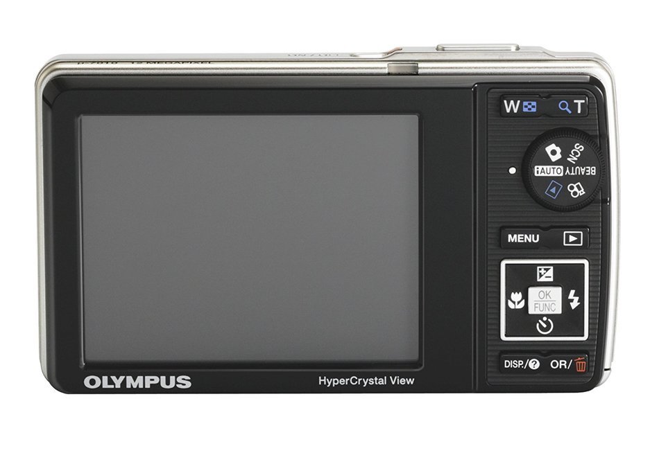 Olympus Stylus 7010 12MP Digital Camera with 7x Dual Image Stabilized Zoom and 2.7 inch LCD (Silver) N2
