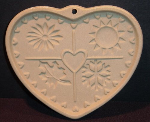 Pampered Chef Seasons of the Heart Cookie Mold 1997
