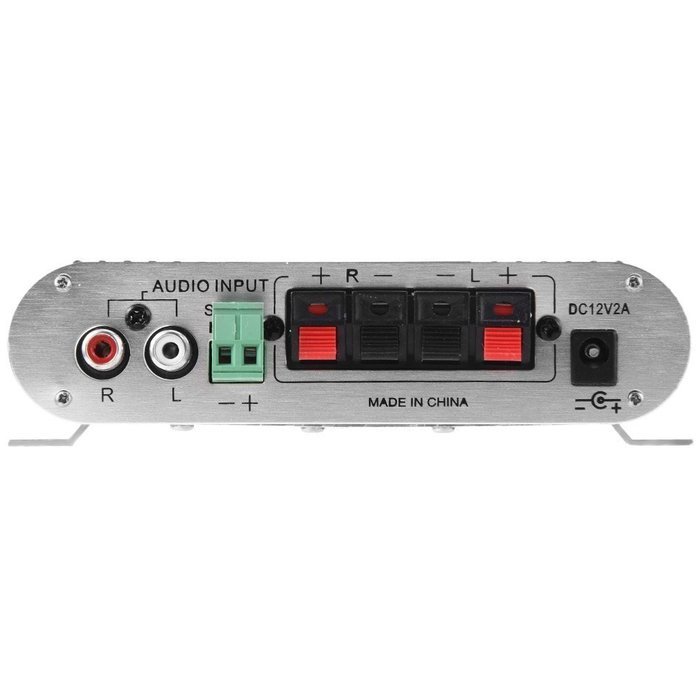 Wesel 12V Lvpin LP-838 Hi-Fi 2.1 Mini Car Motorbike Motorcycle Computer Power Amplifier Player Home CD MP3 MP4... N3