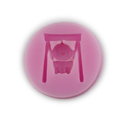 Autek Swing Baby Fondant Mold Silicone Sugar Craft Mold Flower Cake Decorating DIY #3DMold-93 N2