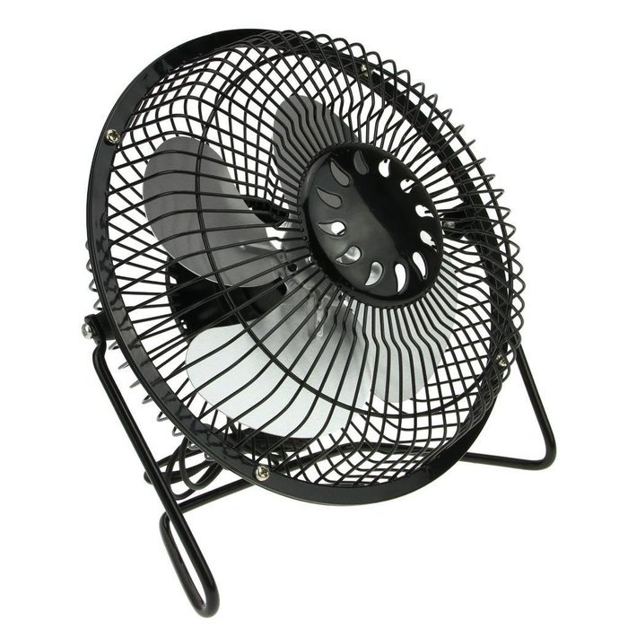 Starsource Adjustable Four Fan Blade 4 Inch USB Mini Desktop Fan With ON/OFF Switch ( Green ) N6
